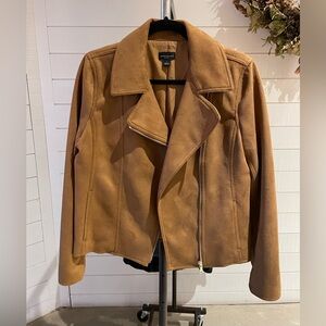 Ann Taylor Faux Suede Moto Jacket